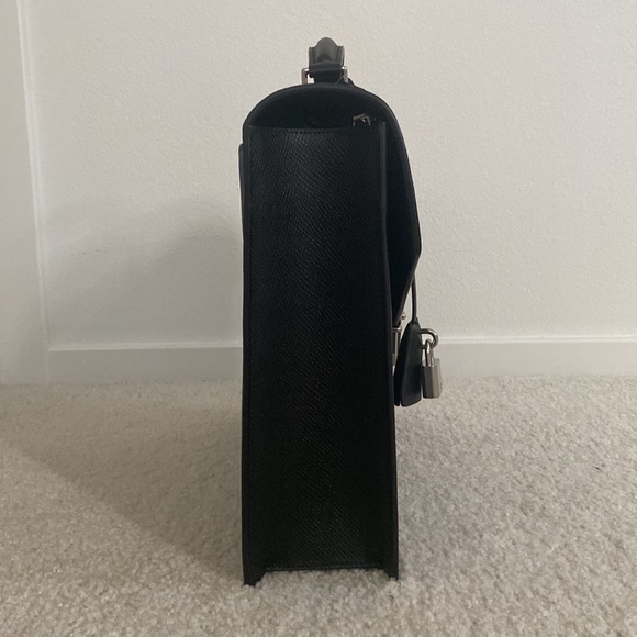 CELINE | Cartable medium briefcase in shiny grained calfskin - Picture 3 of 9